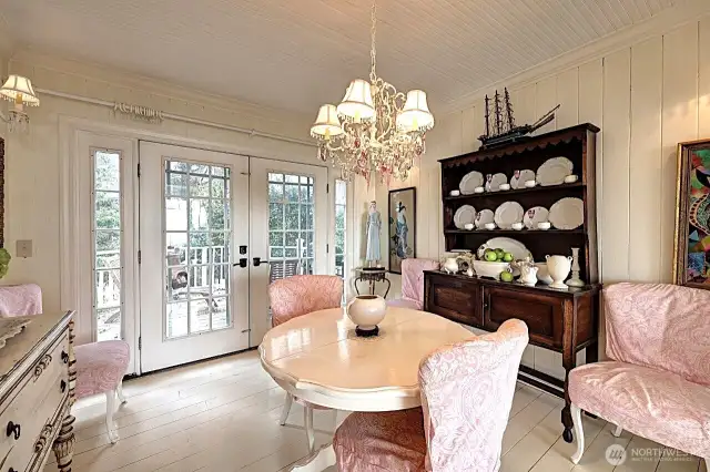 Dining Room opens up to private deck