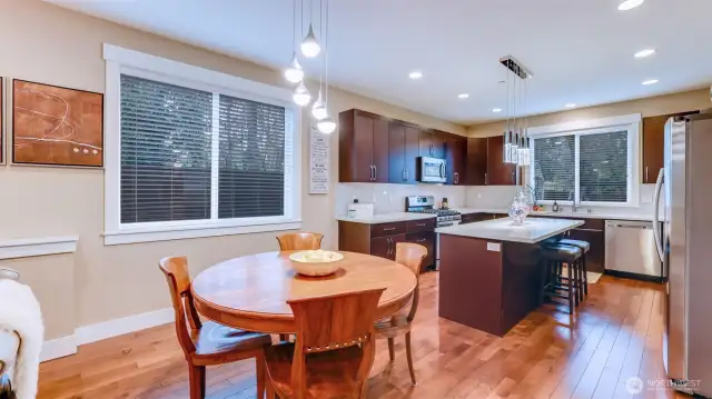 2,800 sqft main level boasts an open floor plan with large chef's kitchen with lots of storage including your walk-in pantry.
