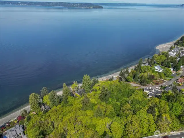 Another view from sky of this large buildable property