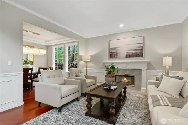 Another view of the Living Room and Dinning off to the left.