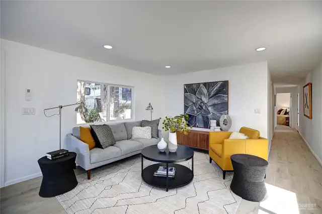 Living area, modern open space.