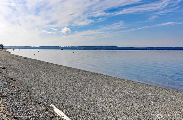 Madrona beach sunset is just steps away with deeded access.