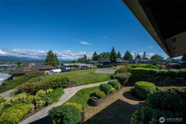 Walkway to Sport Court and Pool in front of your patio!