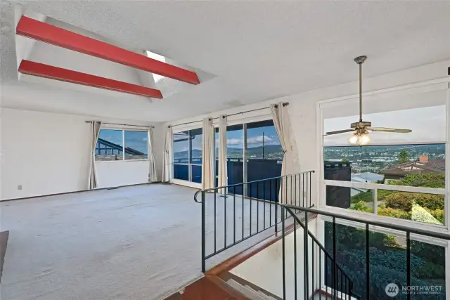 Large living room with panoramic views