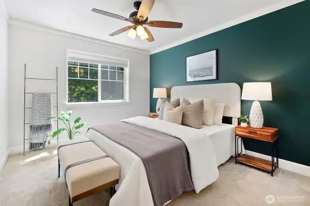 Second bedroom with lots of natural light.