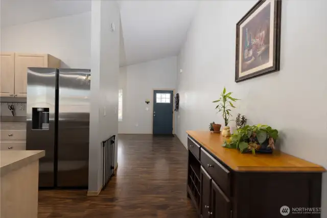 Bright and open with vaulted ceilings