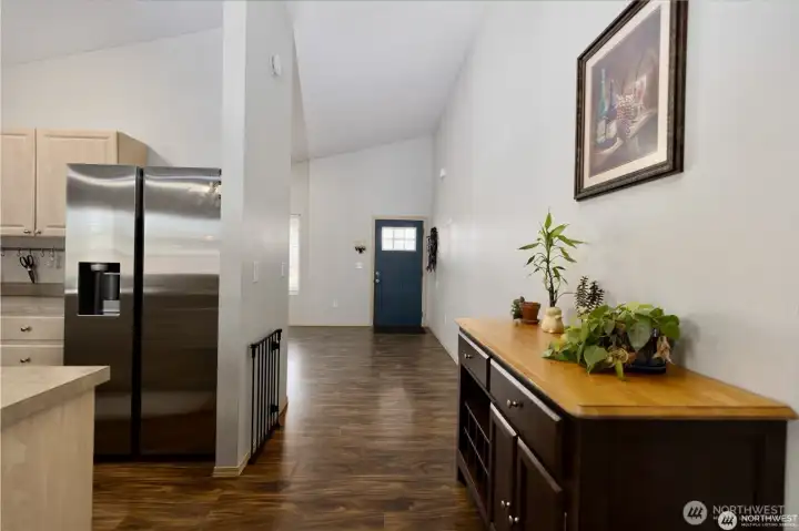 Vaulted ceilings and lots of natural light