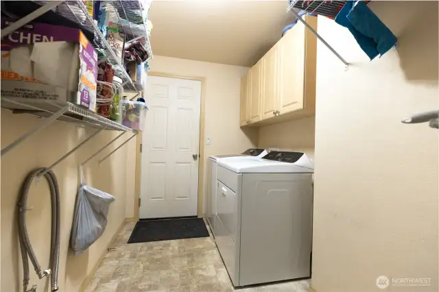 Laundry room with storage