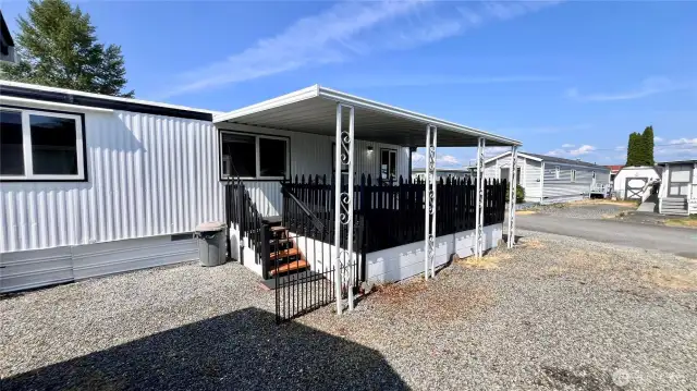 Large parking area