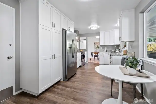 Ample cabinets for storage