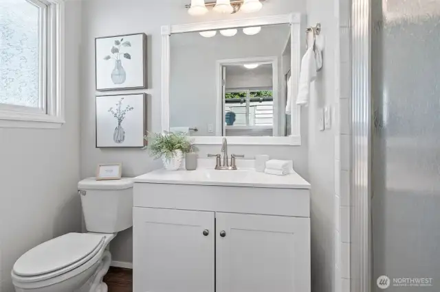 3/4 bath at back home just below 4th bedroom