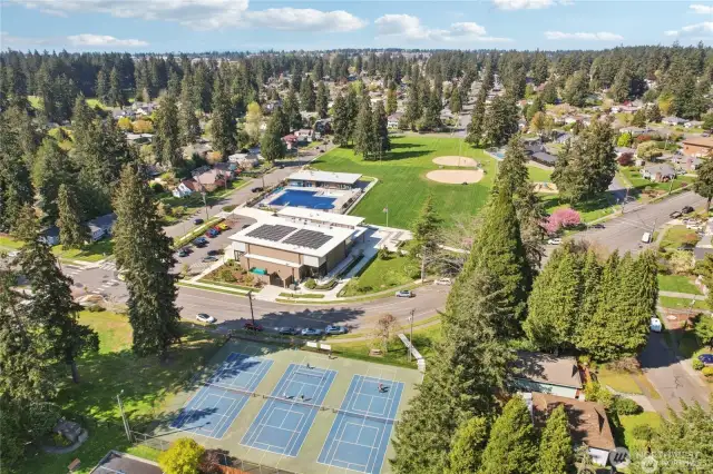 Fircrest pickelball courts