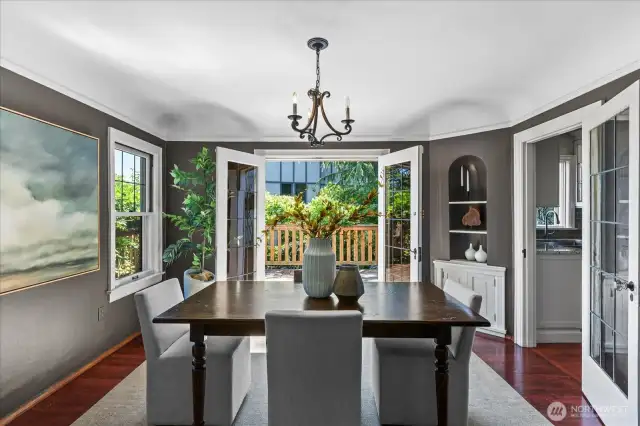 Formal Dining with access to deck