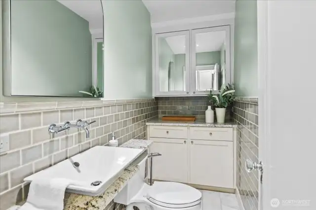 Powder room on main