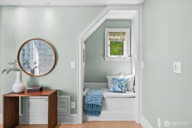Primary built in nook and drawers