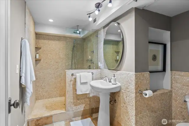 Lower level 3/4 bath