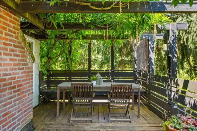 seating area on deck