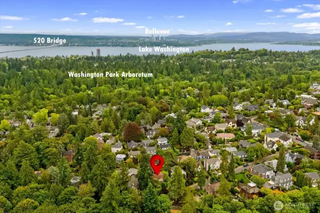 Aerial looking East