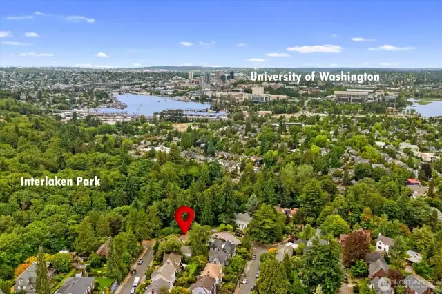 Looking North towards UW
