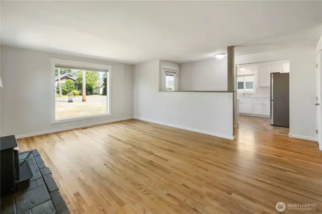 Refinished original hardwood floors throughout entire house