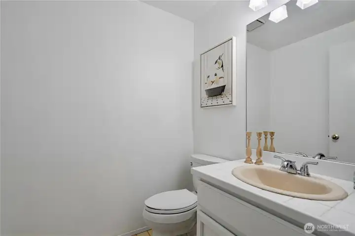 half bathroom on main floor