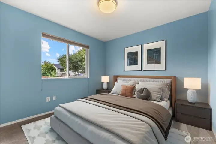 Bedroom #3. Virtually staged.