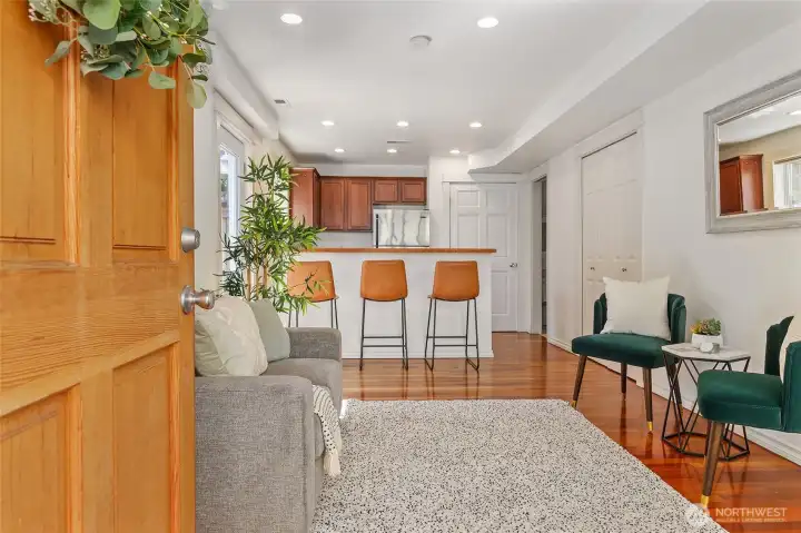 Open floorpan with tons of light