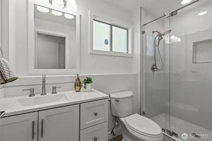Lower level bathroom
