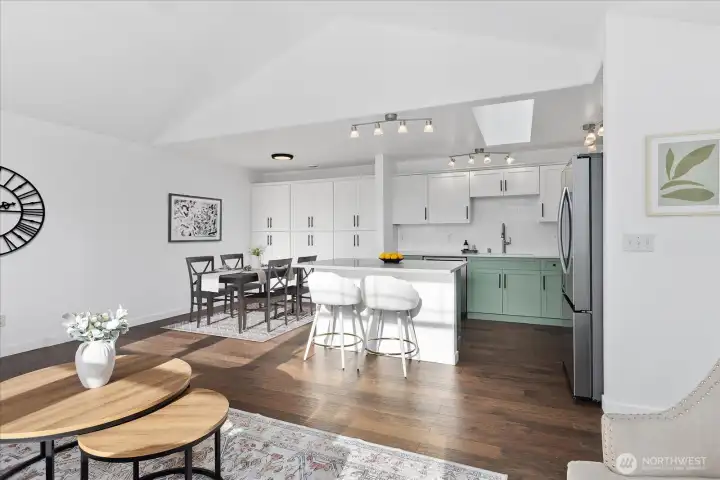 Upgraded cabinetry with new doors and hardware