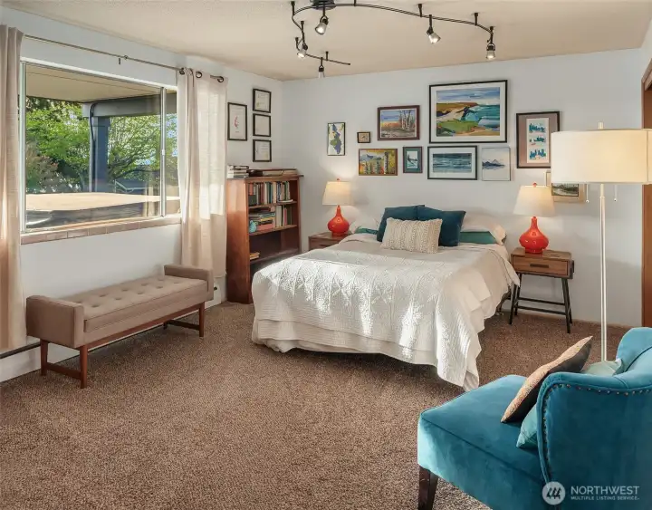 Enjoy your view from this west facing lower bedroom