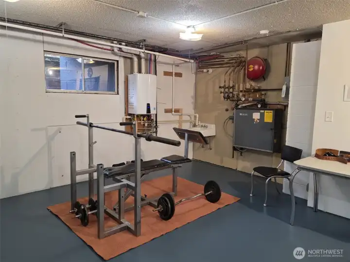 Easy access to boiler & tankless HWT