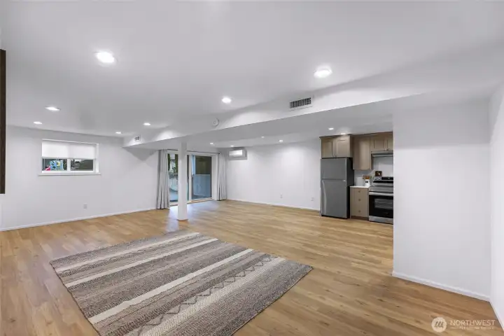 Newer downstairs AC unit for ease and comfort