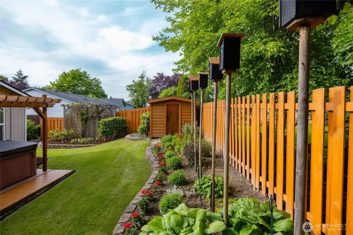 Fully fenced and immaculately maintained.