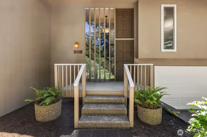 The inviting front entry sets the tone for what's inside.