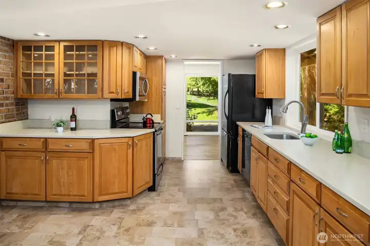 Open kitchen designed for everyday convenience.