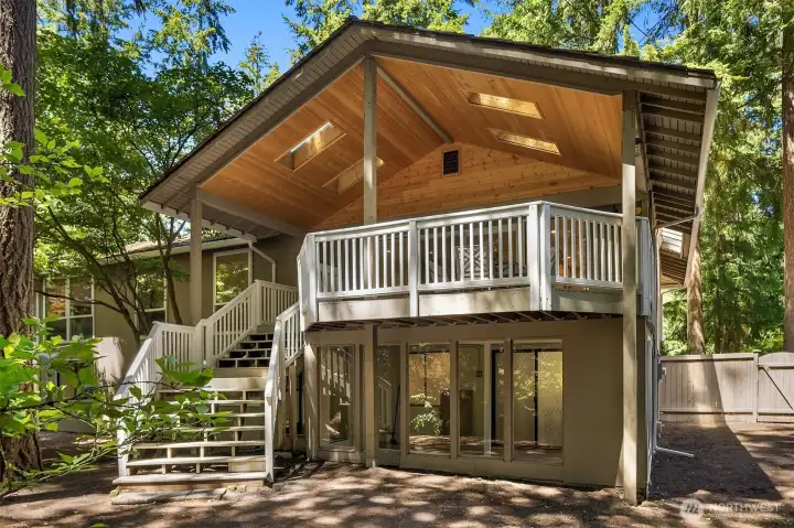 Enjoy outdoor living in a private environment.