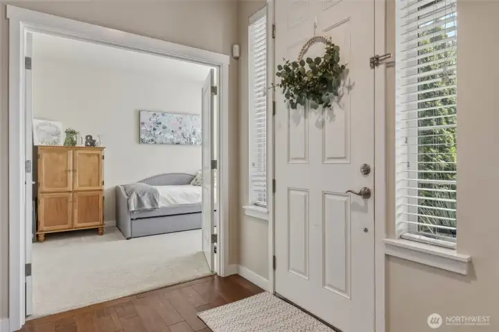 The charm of this home captures you the moment you set foot on this beautiful wood floor in the light-filled entry.