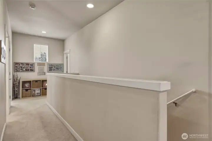 Tall ceilings and several windows throughout the second level bring a light, spacious, and airy feeling you'll love.
