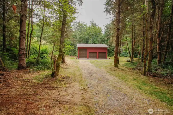 entrance drive leads to the pole barn entrance drive leads to the pole barn