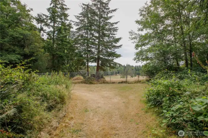 Approaching the South East corner of the property. Mt. Pilchuck is visible when it's not overcast. Approaching the South East corner of the property. Mt. Pilchuck is visible when it's not overcast.