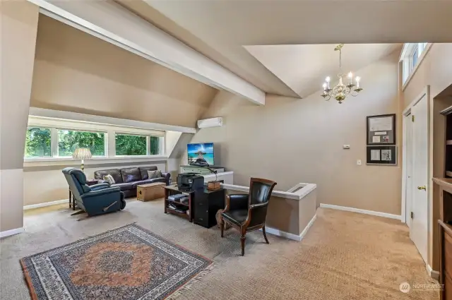 Perfect for multi-generational living, an au pair or college student looking for privacy. This area has a mini-split to keep it cool in the summer.