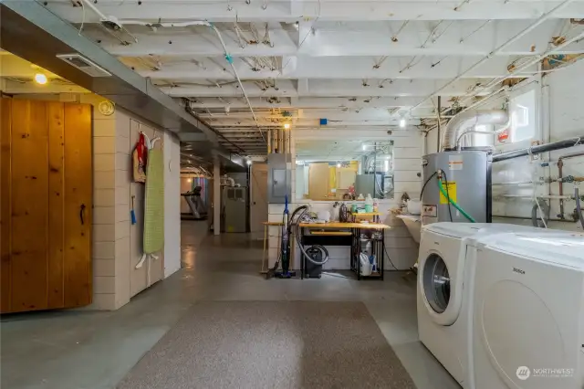 Downstairs laundry