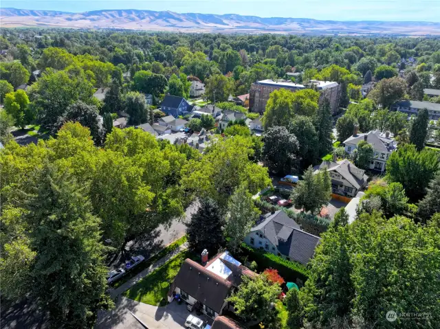 View of home & Whitman College