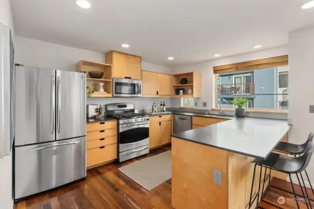 Spacious and modern kitchen