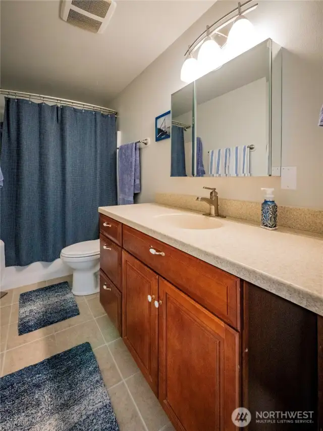 DOWNSTAIRS FULL BATH REVERSE ANGLE