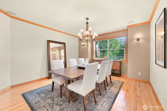 Large formal dining room.