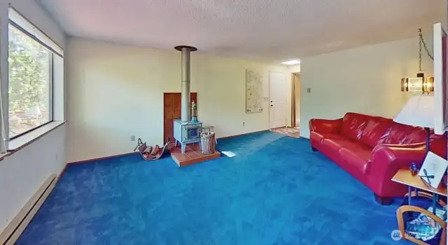 Enjoy the wood-burning stove in the living room