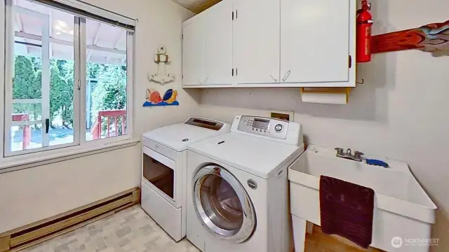 Laundry room on main level