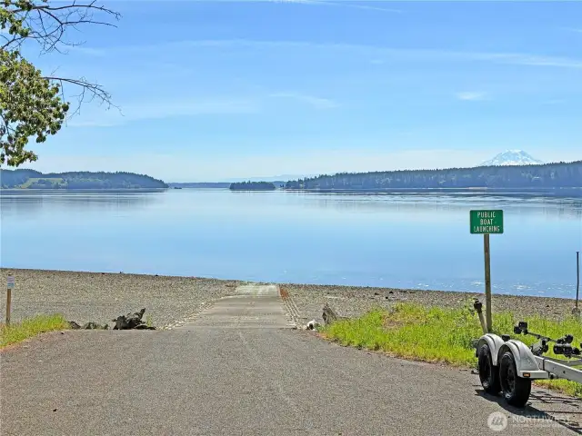 Public boat launch just down the road.