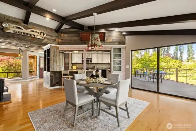 This charming dining area offers the perfect blend of comfort and sophistication.